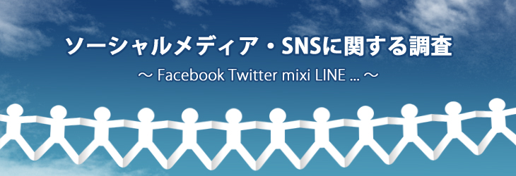 ソーシャルメディア、SNSに関するリサーチ特集